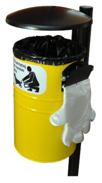 Kosz KARO + podajnik do zest. higienicznego Pucek lub do rękawic