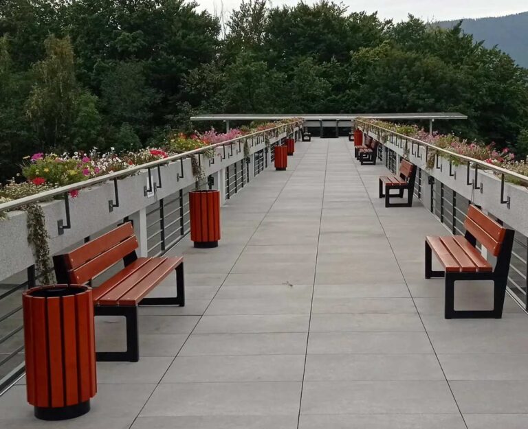 kosz CENTRO, ławka STADIO II