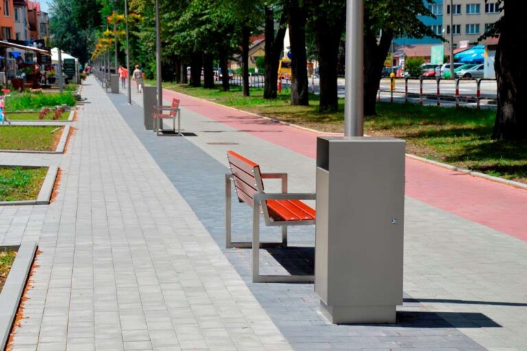 kosz MILANO I, ławka MALMO