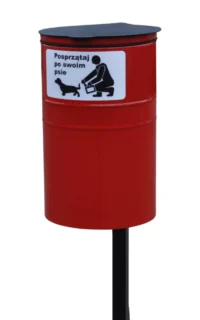 Kosz metalowy na psie odchody REX
