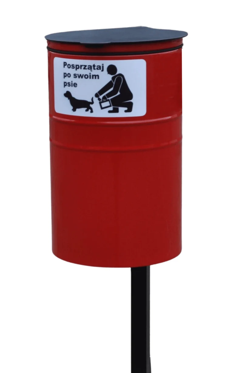 Kosz metalowy na psie odchody REX