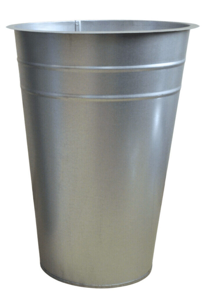 wkład metalowy do kosza stożkowy przetłoczony